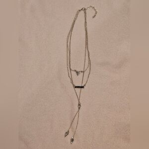 Elegant Silver Layered Necklace